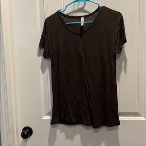 Green shirt sleeve top